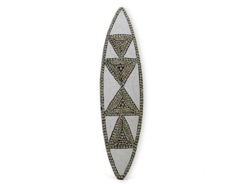 Oblong Shield - Cowrie Triangle Design Oblong Shield - Cowrie Triangle Design